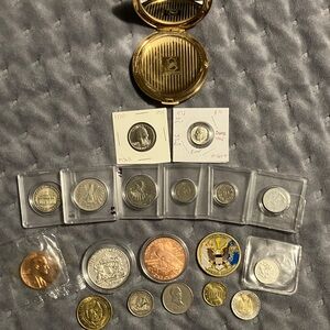 Assorted Coin Collection with Case